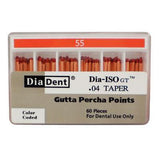 Dia-ISO GT™ Gutta Percha Points – 0.04 Taper, Slide Package 60/Box - 3Z Dental