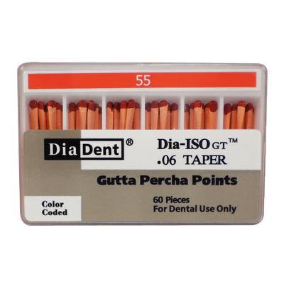 Dia-ISO GT™ Gutta Percha Points – 0.06 Taper, 60/Box - 3Z Dental