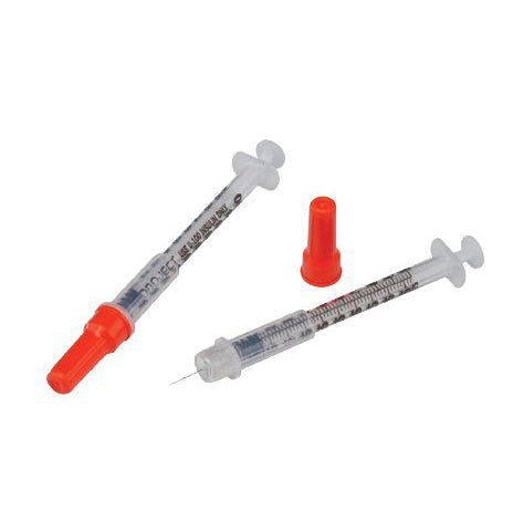 Monoject™ Insulin Safety Syringe with Attached Needle