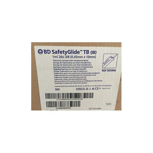 SafetyGlide™ Tuberculin Syringe with Permanently Attached Needle