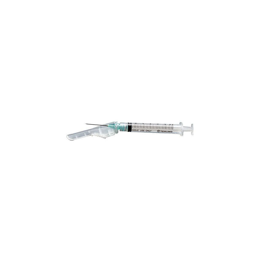 SurGuard® 3 Safety Hypodermic Syringe, 1cc, With needle