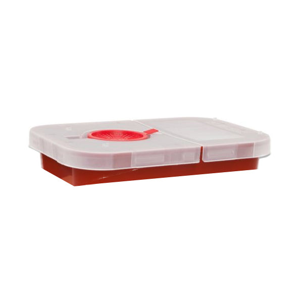 SharpSafety™ Large Volume Sharps Container, Hinged Lid