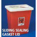 SharpSafety™ Sharps Container, PGII, Gasketed Slide Lid