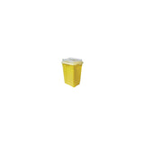 Sharps Collector, Clear Top, Yellow Base