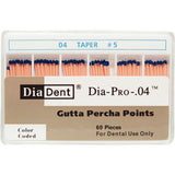 Dia-PRO™ Gutta Percha Points – 0.04 Taper, 60/Box - 3Z Dental