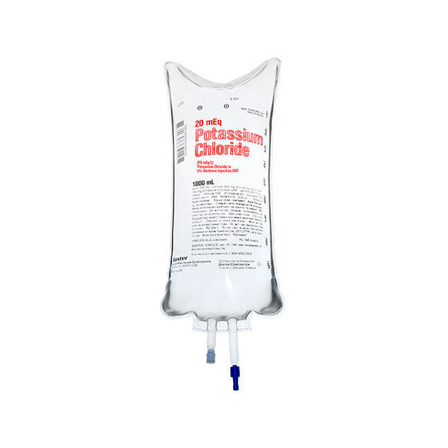 Intravenous Solution, 20mmol Potassium Chloride in 5% Dextrose Injection