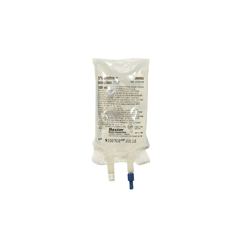 5% Dextrose Injection Solution, Quad Pack