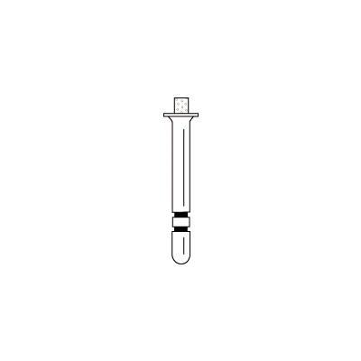 Two Striper® Depth Cut for Veneer Prep Specialty Diamond Burs – FG, Coarse, Green, Depth Cutter, 1.2 mm Diameter, 5/Pkg