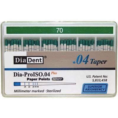 Dia-ProISO GT Paper Points – 0.04 Taper, Spillproof Packaging, 100/Pkg - 3Z Dental