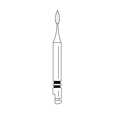 Two Striper® Endo Diamond Burs – RA, Coarse, Green, 1/Pkg