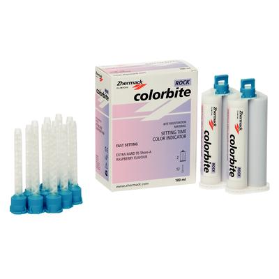 Colorbite Rock Thermochromatic A-Silicone Bite Registration Material, 2 (50 ml) with Tips