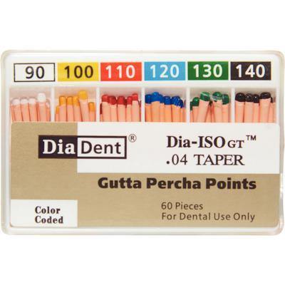 Dia-ISO GT™ Gutta Percha Points – 0.04 Taper, Slide Package 60/Box - 3Z Dental