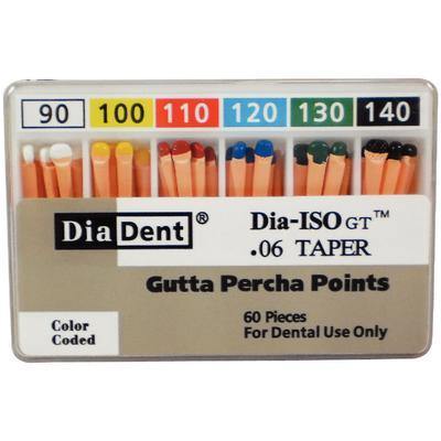 Dia-ISO GT™ Gutta Percha Points – 0.06 Taper, 60/Box - 3Z Dental