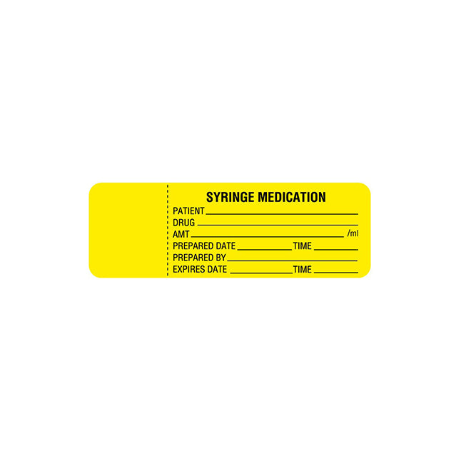 Irrigation Solution, Syringe Medication Label