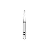 Two Striper® FG Interproximal Trimmer Diamond Burs – FG, Cone Point End, 0.8 mm Major/0.3 mm Minor Diameter, 3.0 mm Length, 5/Pkg