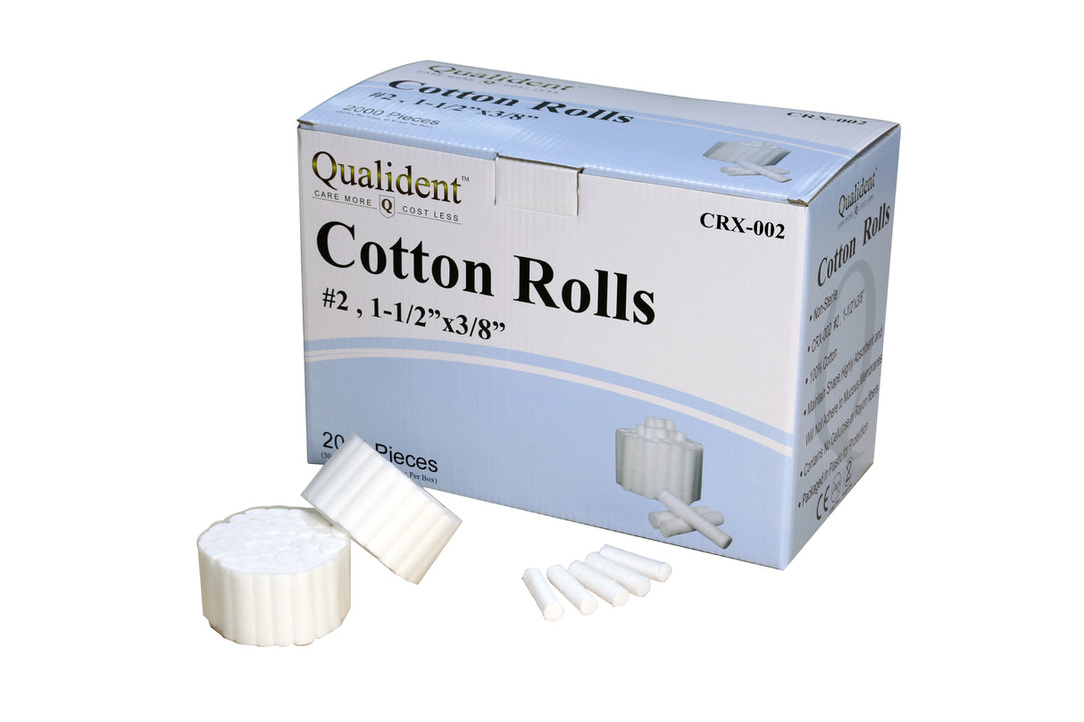 Dental Cotton Rolls – Size #2, 2000/Pk