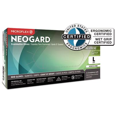 Neogard® Powder-Free Chloroprene Examination Gloves, 100/Pkg