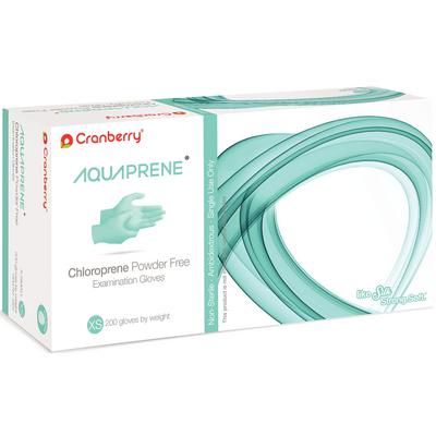 Cranberry AquaPrene® Cloroprene, Powder Free, Exam Gloves – 200/Box