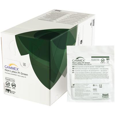 GAMMEX® Nonlatex PI Surgical Gloves – Green, 50 Pairs/Box