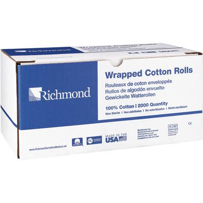 Wrapped Cotton Rolls – 1-1/2", Nonsterile, 2000/Pkg