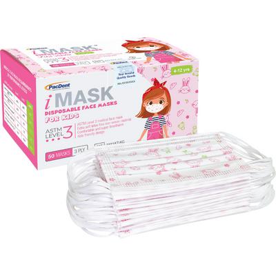 iMask Premium Disposable Earloop Face Mask for Kids – ASTM Level 3, Latex Free, 50/Pkg