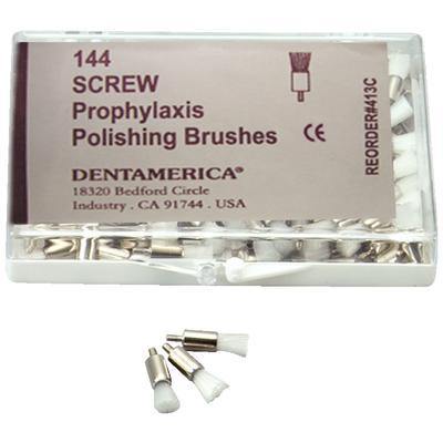 Disposable Prophy Brushes – Screw Type, White, 144/Pkg - 3Z Dental (4952059445293)