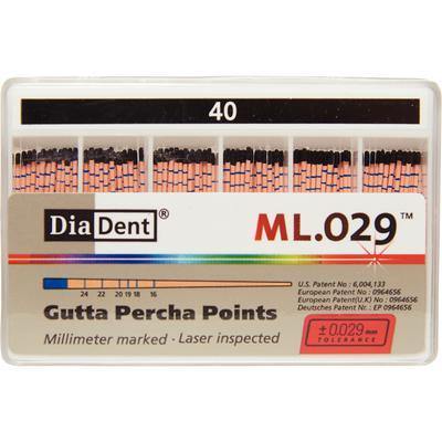 Millimeter Marked and Laser Inspected Gutta Percha Points – Gutta Percha ISO ML.029, 120/Box - 3Z Dental