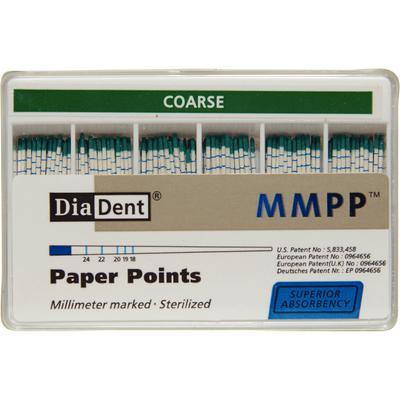 Millimeter Marked Absorbent Paper Points – Auxiliary Sizes Spill-Proof Box, 200/Pkg - 3Z Dental