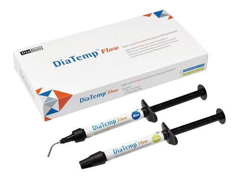 DiaTemp Flow, Blue, Posterior & Yellow, Anterior, 5 - 1.8g Syringes + 10 Tips - 3Z Dental