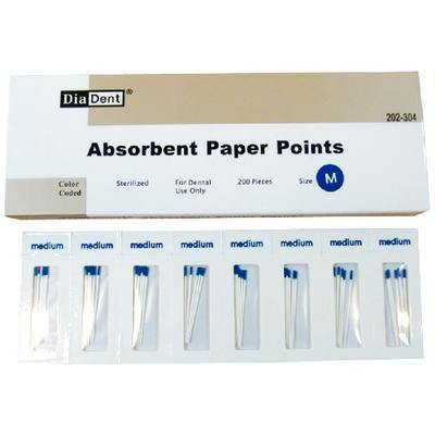 Absorbent Paper Points – Cell Pack, Accessory Sizes, 200/Box - 3Z Dental