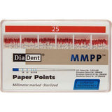 Millimeter Marked Absorbent Paper Points – ISO Sizes Spill-Proof Box, 200/Pkg - 3Z Dental