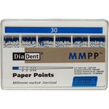 Millimeter Marked Absorbent Paper Points – ISO Sizes Spill-Proof Box, 200/Pkg - 3Z Dental