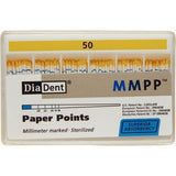 Millimeter Marked Absorbent Paper Points – ISO Sizes Spill-Proof Box, 200/Pkg - 3Z Dental