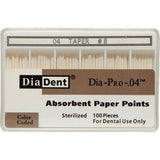 Dia-PRO Type Paper Points – 0.04 Taper, 100/Pkg - 3Z Dental