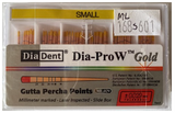 Dia-Pro W GOLD GUTTA PERCHA Spill Proof 60 pts/box - 3Z Dental