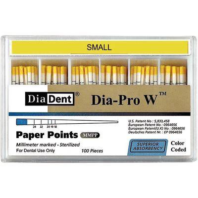 Dia-Pro W Paper Points – 100/Pkg - 3Z Dental