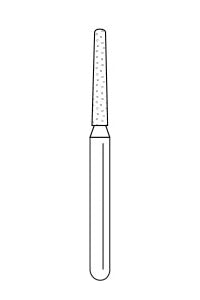 Solo Diamond™ Single-Use Diamond Burs – FG, Coarse, Green, Cone Flat End, 25/Pkg