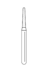 Solo Diamond™ Single-Use Diamond Burs – FG, Coarse, Green, Cone Round End, 25/Pkg