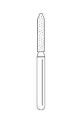 Solo Diamond™ Single-Use Diamond Burs – FG, Coarse, Green, Cylinder Bevel End, 25/Pkg