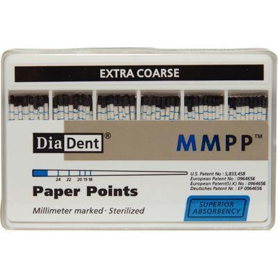 Millimeter Marked Absorbent Paper Points – Auxiliary Sizes Spill-Proof Box, 200/Pkg - 3Z Dental